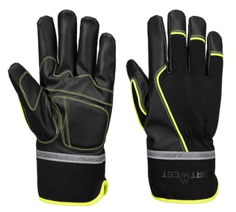 picture of Portwest A753 - Cold 450 PU Waterproof Mechanical Glove - Pair - Black - PW-A753K8R
