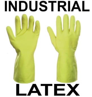 picture of Supertouch Yellow Robust Household Latex Gloves - Pair - ST-13342