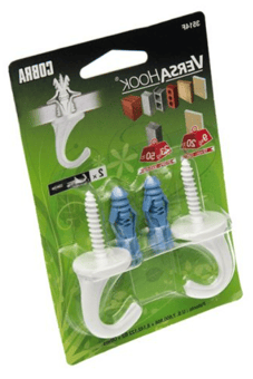 picture of Cobra VersaHook White Small All-Purpose Hanger 2 Pack - [MX-3514F]