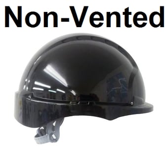 picture of JSP - The New EVO 3 Non-Vented Black Hard Hat - Short Peak & Slip Ratchet Harness - [JS-AJG160-001-100] - (LP) - (DISC-X)