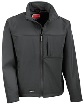 Picture of Result Mens Black Classic Softshell Jacket - BT-R121M-BLK - (PS)