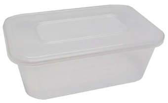 Picture of Superior Plastic 1000cc Rectangular Containers & Lids - Clear - Pack of 250 - [GCSL-PH-20053060]