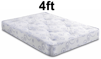 picture of Alba Economy Soft to Medium Open Coil Spring Mattress - 4ft - [ABF-ABD-ECO-4]
