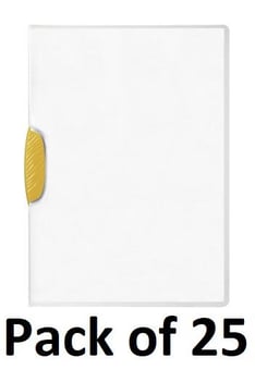 picture of Durable - Swingclip® 30 Clip Folder - A4 - Yellow - Pack of 25 - [DL-226004]