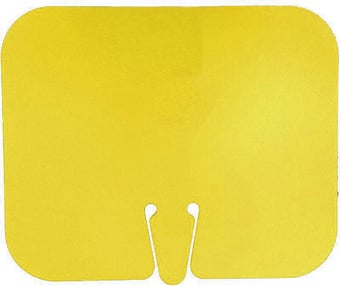 picture of One Side Clip Sign for Cone - Blank Sign - Yellow - [EH-SIGN-BLANK-Y] - (DISC-X)