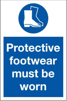 Picture of Protective Footwear Sign - 200 x 300Hmm - Rigid Plastic - [AS-MA41-RP]