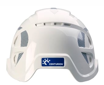 picture of Centurion - Nexus Core White Helmet - Wheel Ratchet Vented With S30WNHIRS Silver Stickers - [CE-S16EWRFNS-W]