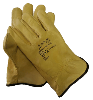 Picture of Supreme TTF High Quality Cow Grain Leather Gloves with Cotton Lining - Size 9 - Pack of 2 - HT-DG-YCG-9X2- (AMZPK)