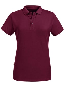 picture of Russell Ladies' Organic Polo - Burgundy Red - BT-R508F-BUR