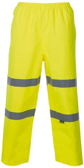 picture of Supertouch Hi Vis Yellow Breathable Trousers - ST-18B41