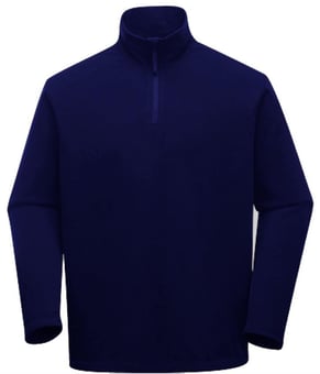 picture of Portwest Staffa Microfleece Navy Blue Pullover - PW-F180NAR - (DISC-R)