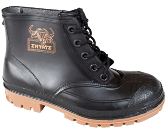 Picture of Wayne Inyati Miners Ankle PVC Safety Boot Black - IH-WY1863 - (DISC-W)