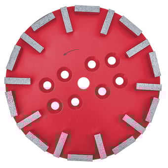 picture of Vonarx 250mm Diamond Hard Concrete Grinding Disc Fits FG250S - Red - [HC-VA900966]