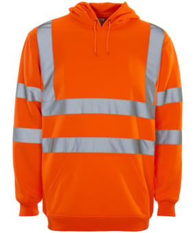 picture of Supertouch Hi Vis Orange Hooded Sweatshirt - ST-36481