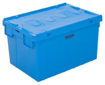picture of BiGDUG Tote Boxes - 315h x 400w x 600d mm - 56 Litre - Blue - [BDU-TSPALC50]