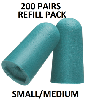 picture of MSA - RIGHT Foam Disposable Ear Plugs Refill Pack - Uncorded - Small/Medium - 33 SNR - 200 Pairs - [MS-10087442]