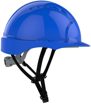 Picture of Jsp EVO3 Linesman Safety Helmet Micro Peak Slip Ratchet Blue - [JS-AJG250-000-500]