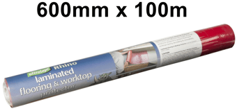 picture of Ultratape Rhino Red Worktop/Laminate Protection Film - 600mm x 100m - [ULT-0097600100RER]