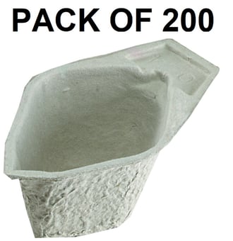 picture of Disposable Multi-Purpose Cups (Pulp Holloware) - Pack of 200 - Environmentally Friendly - [ML-D116AA200-PACK]