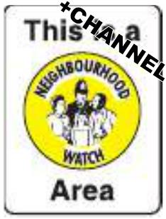 picture of This is a Neighbourhood Watch Yellow Area With Fixing Channel - 300 x 400Hmm - Aluminium - [AS-NW1C-ALU]