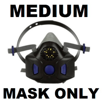 picture of 3M - Secure Click Reusable Half Face Mask With Speaking Diaphragm - HF-800 Series - Medium - [3M-HF-802SD] 
