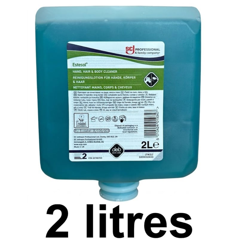 Deb Estesol Hand, Hair & Body Cleaner 2 L Cartridge - [BRB-LTW2LT]