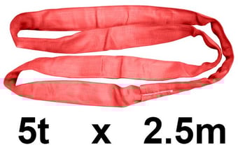 picture of LashKing - Polyester Round Sling - 5t WLL - 2.5m EWL - EN11492-2:2000 - [GT-PRS5T2.5M]