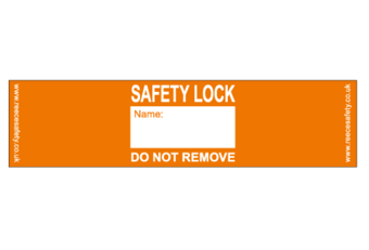 Picture of Reece Padlock Labels - Orange - Pack of 10 - [RS-RPL10-ORANGE]