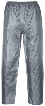 Picture of Portwest - Waterproof Classic Adult Rain Trousers - Grey - Conforms EN 343 Class 3:1 - PW-S441GRR - (DISC-R)