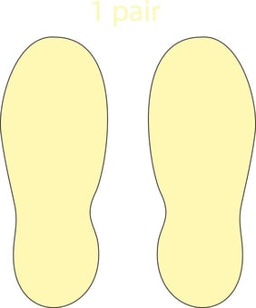 Picture of Spectrum Photoluminescent Anti-slip Floor Footprints Pair  - SCXO-CI-13650