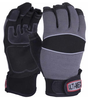Picture of Premium Mechanics Style Thumb and First Two Digits Part Covered Gloves - UC-KM12