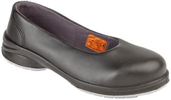 Picture of Ladies Black Star Court S1P Shoe With Midsole - [BR-2213]