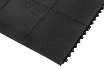 picture of Cushion Link Solid Top General Purpose Anti-Fatigue Mat Black 92cm x 92cm - [BLD-CLS36GP]