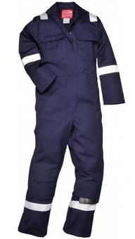 Picture of Portwest - Bizweld Iona FR Navy Blue Coverall - Reg Leg - PW-BIZ5NAR