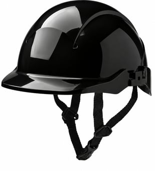 Picture of Centurion Concept SecurePlus Black Safety Helmet - Unvented - Slip Ratchet - Reduced Peak - [CE-S08CKL] - (DISC-R)