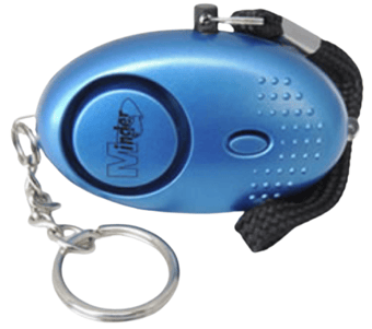 picture of Metallic Mini Minder Key-ring Torch Alarm Blue 140 dBs - [JNE-METAL001BLUE]