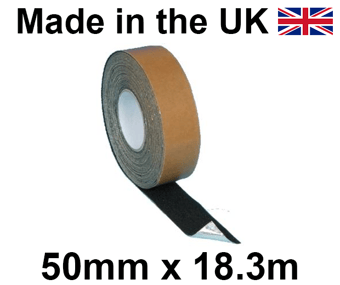 picture of Black Conformable Grip Anti-Slip Self Adhesive Tape - 50mm x 18.3m Roll - [HE-H3406N-(50)]