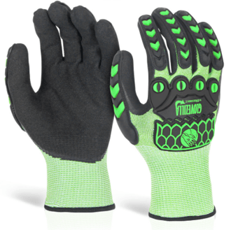 picture of Glovezilla Foam Nitrile Coated Green Gloves - BE-GZ64LG