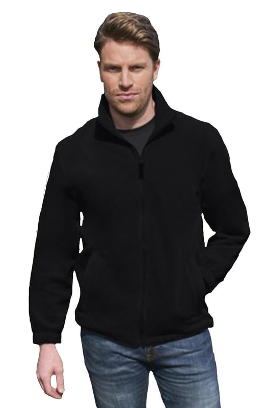 picture of Absolute Apparel Heritage Full Zip Fleece - Black Opal - AP-AA61-BLKOP