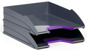 picture of Durable - VARICOLOR Tray Set Duo - Light Purple - Set of 2 Trays - [DL-770212]