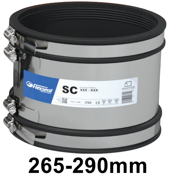 Fernco Shear Banded Coupling - Size 265-290mm - [FRN-SC290]