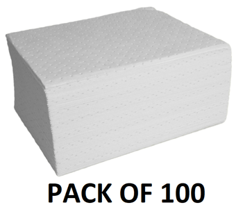 picture of Hyde Park HUG Oil-Only Absorbent Pads - Pack of 100 - [HPE-HOP137S]