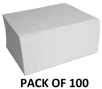 picture of Hyde Park HUG Oil-Only Absorbent Pads - Pack of 100 - [HPE-HOP137S] - (HP)