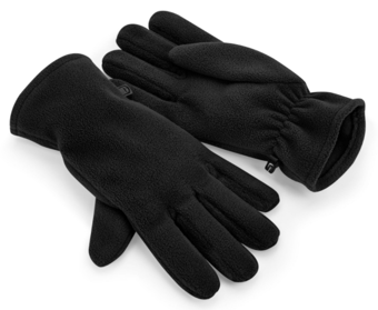 Picture of Beechfield Recycled Fleece Black  Gloves - Pair - BT-B298R-BLK