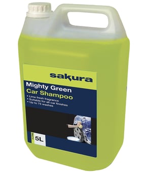 Picture of Sakura Mighty Green Car Shampoo - Lime Fresh Fragrance - 5 Litre - [SAX-SS4619]