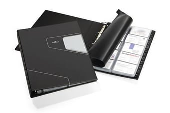 picture of Durable - VISIFIX® PRO Business Card Ring Binder - A4 - Charcoal - [DL-246258] - (LP)