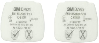 picture of 3M - Secure Click Particulate Filters D7925 - P2 R - Pack of 4 - [3M-D7925]