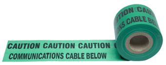 picture of Ultratape Underground Marker Tape - Communications Cable Below - 150mm x 365m - [ULT-0026150365GCCC]