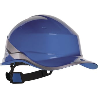 picture of Diamond V - Baseball Cap Shape - Blue Safety Helmet - Unvented - [LH-DIAM5BLFL]