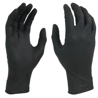 Picture of Supreme TTF Disposable Black Nitrile Powder Free Gloves - Box of 50 Pairs - [HT-KALO4.5] - (NICE)